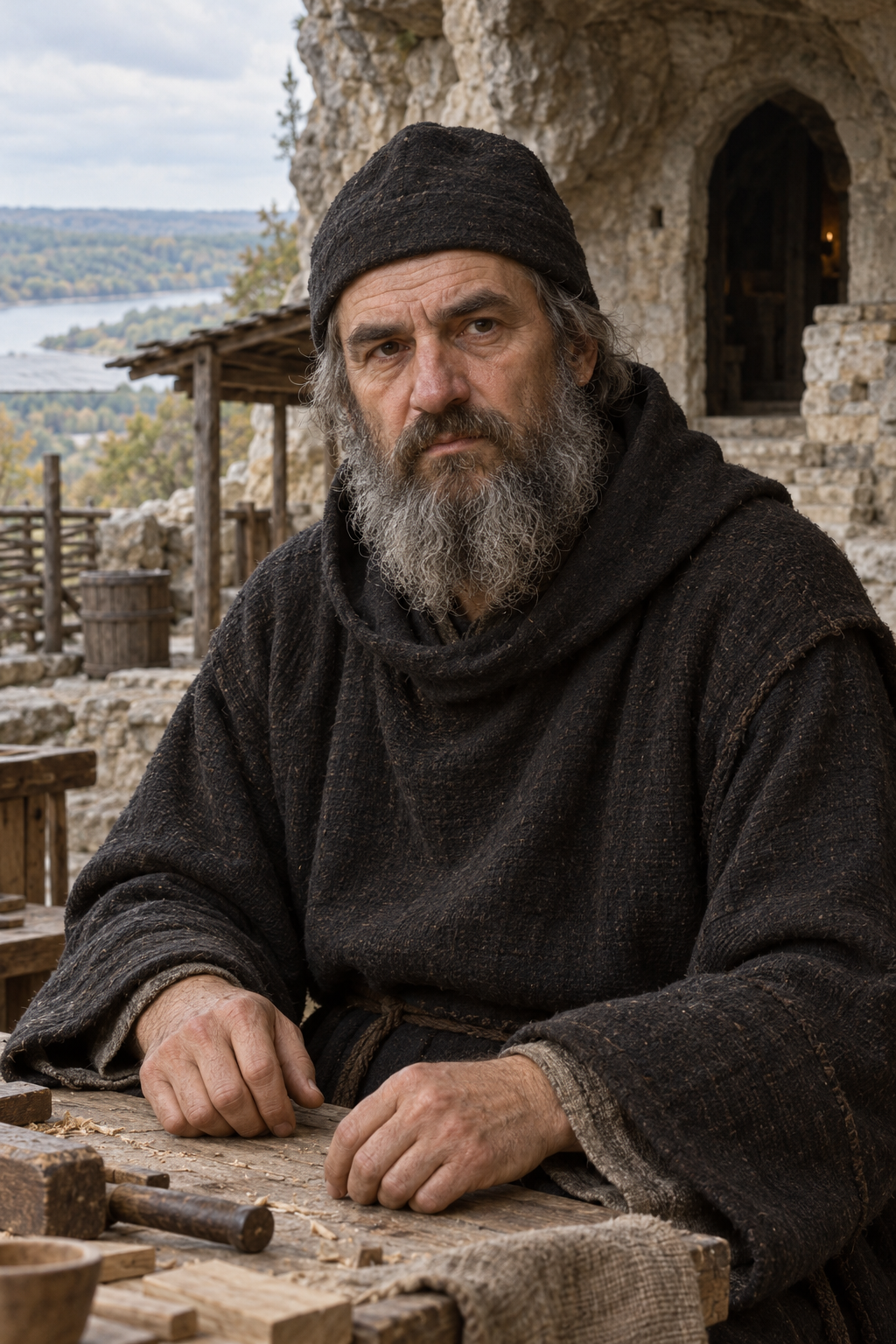 Portrait of Nectarius the Obedient of the Kiev Caves