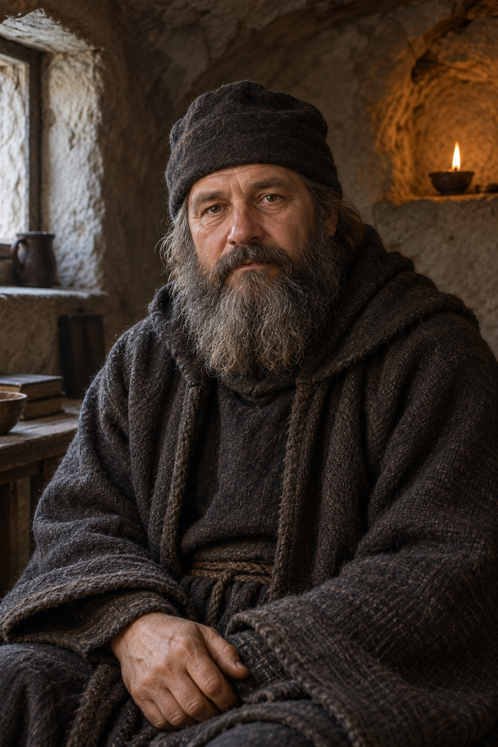 Portrait of Onuphrius the Silent of the Kiev Caves